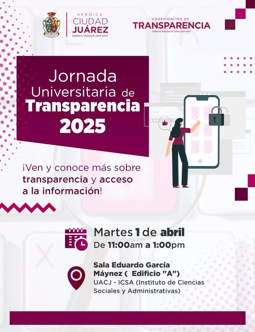 Realizan Jornada Universitaria de Transparencia 2025